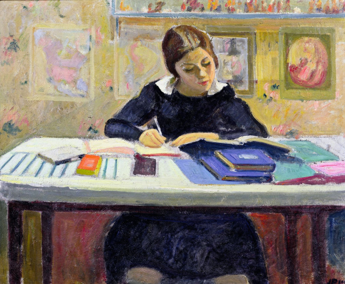 Peinture l'écolière de Jean Puy