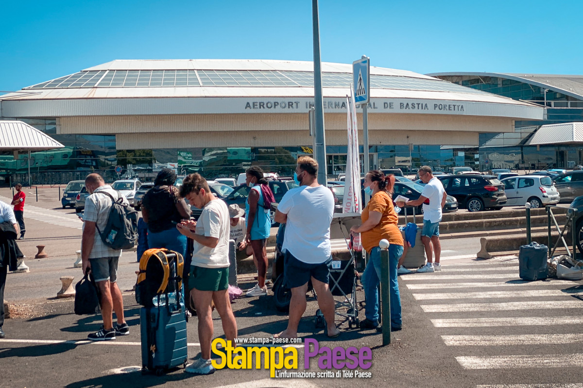 évacuation aeroport bastia