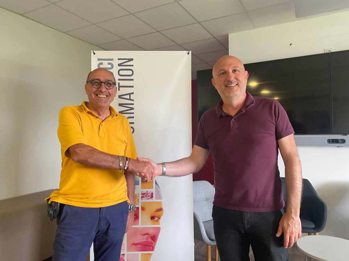 Franco Farsetti et Pascal Agostini ont signé un partenariat pour la formation en audiovisuel