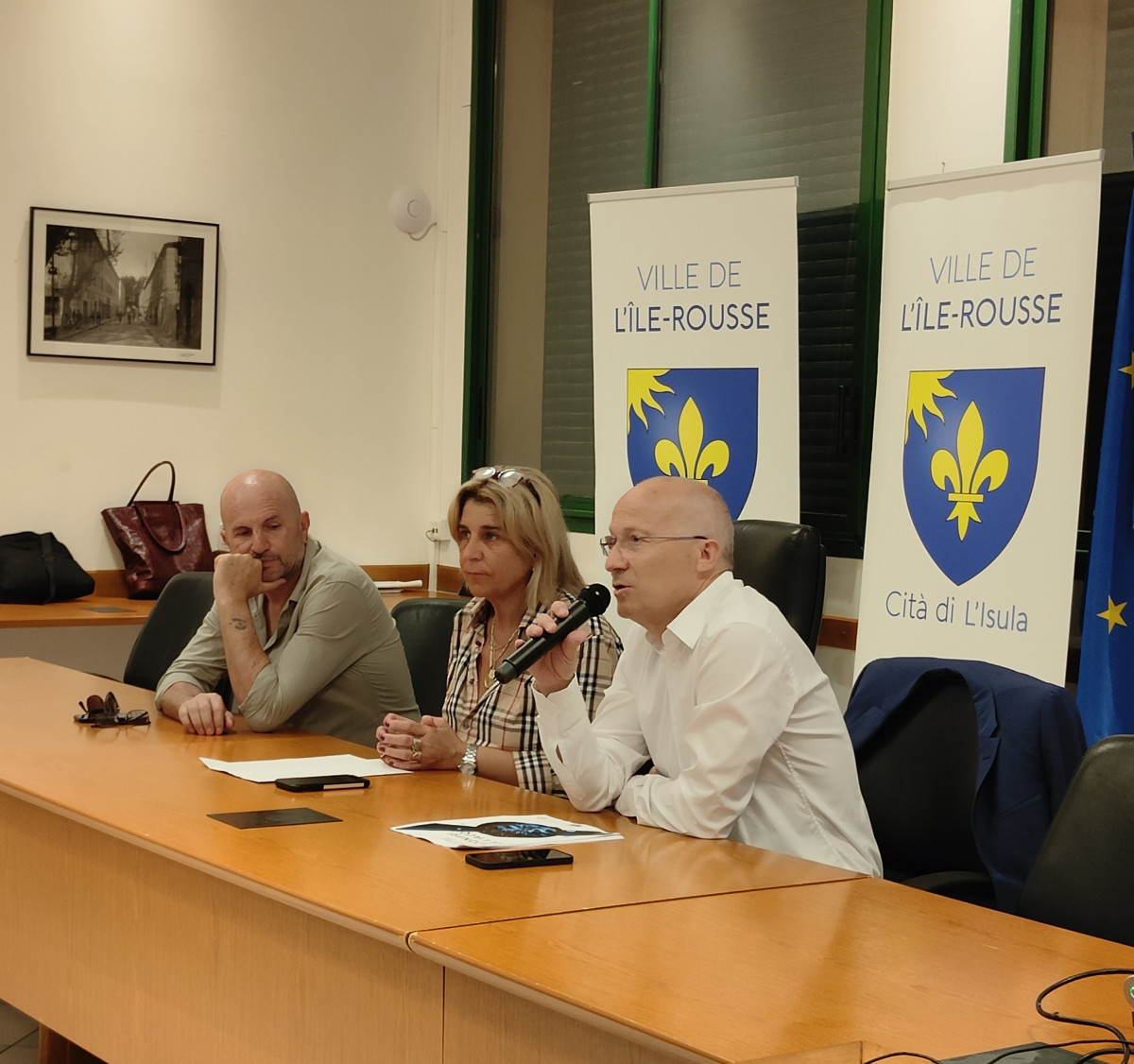 L'OEHC était à l'Îsula ce matin pour présenter les grands chantiers de l'eau