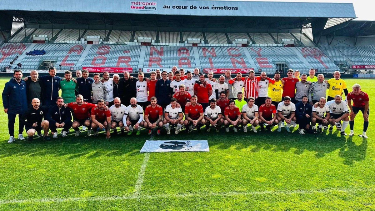 équipe foot pompiers corse