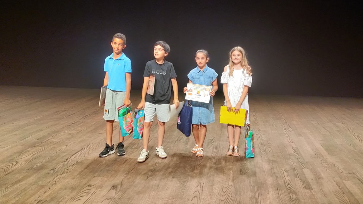 Eliott, Ghjuvan, Basilia et Lisa ont livré une belle performance.