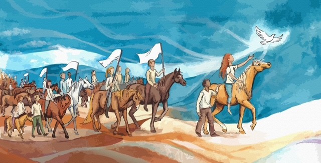 Marche des chevaux