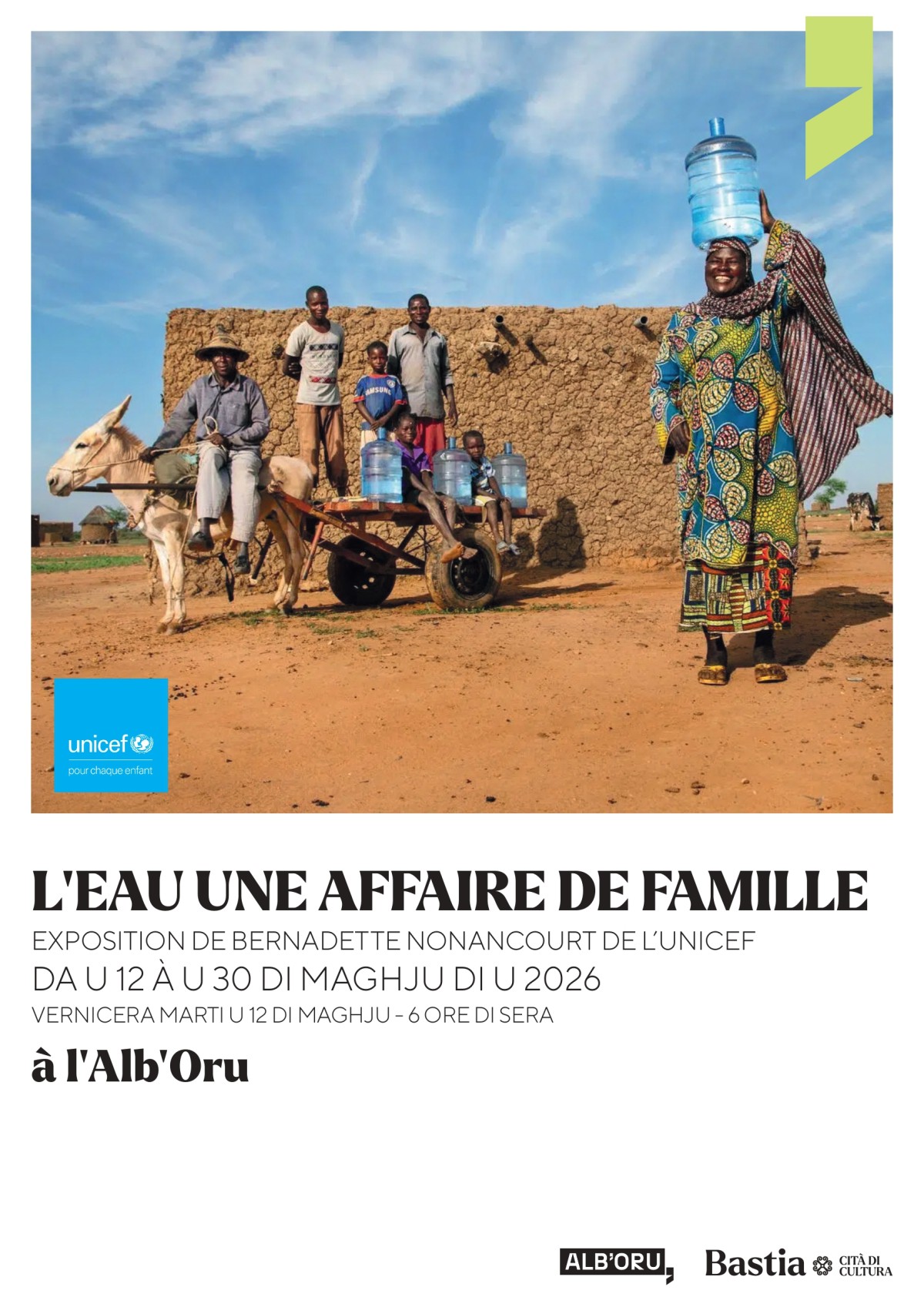 L'accès à l'eau potable dans l'objectif de l'UNICEF à l'Alb'Oru