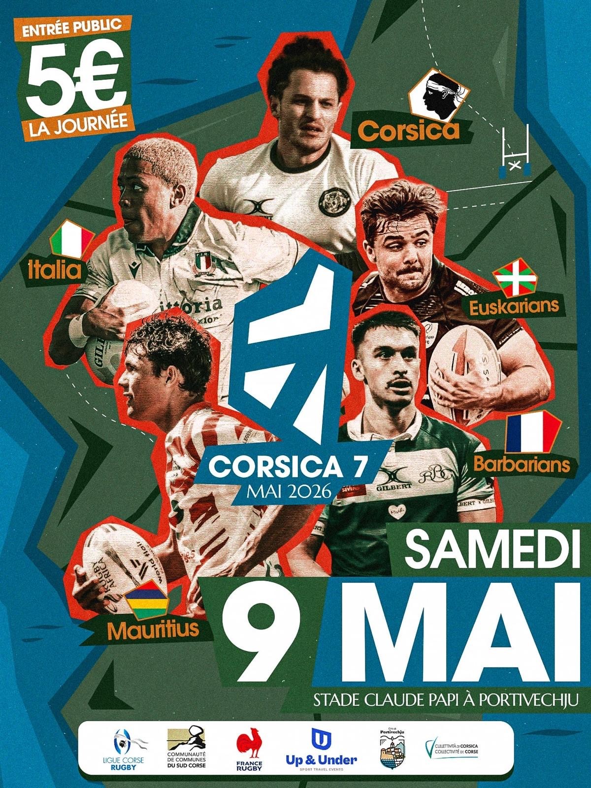 Corsica Sette : Le Rugby à 7 débarque à Portivechju