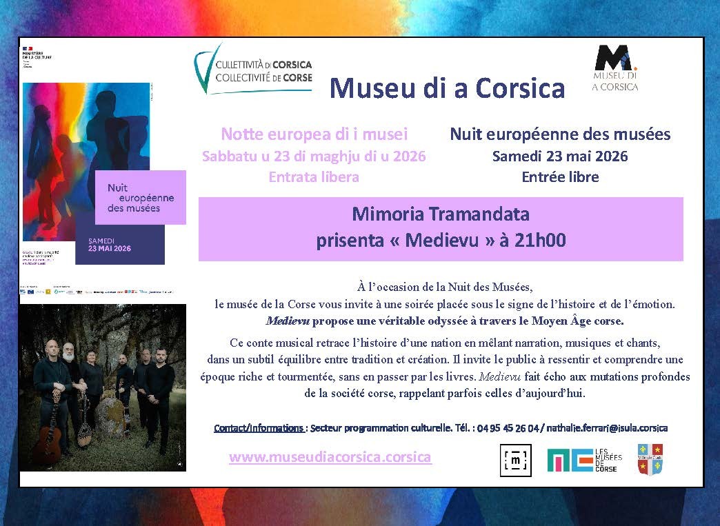 Corti : Une odyssée médiévale pour la Nuit européenne des musées au Musée de la Corse