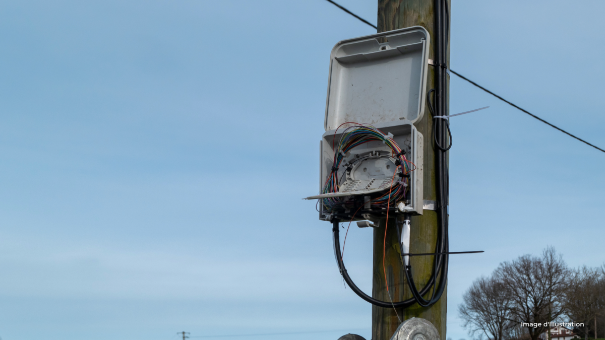 Poteaux fibre optique electrique