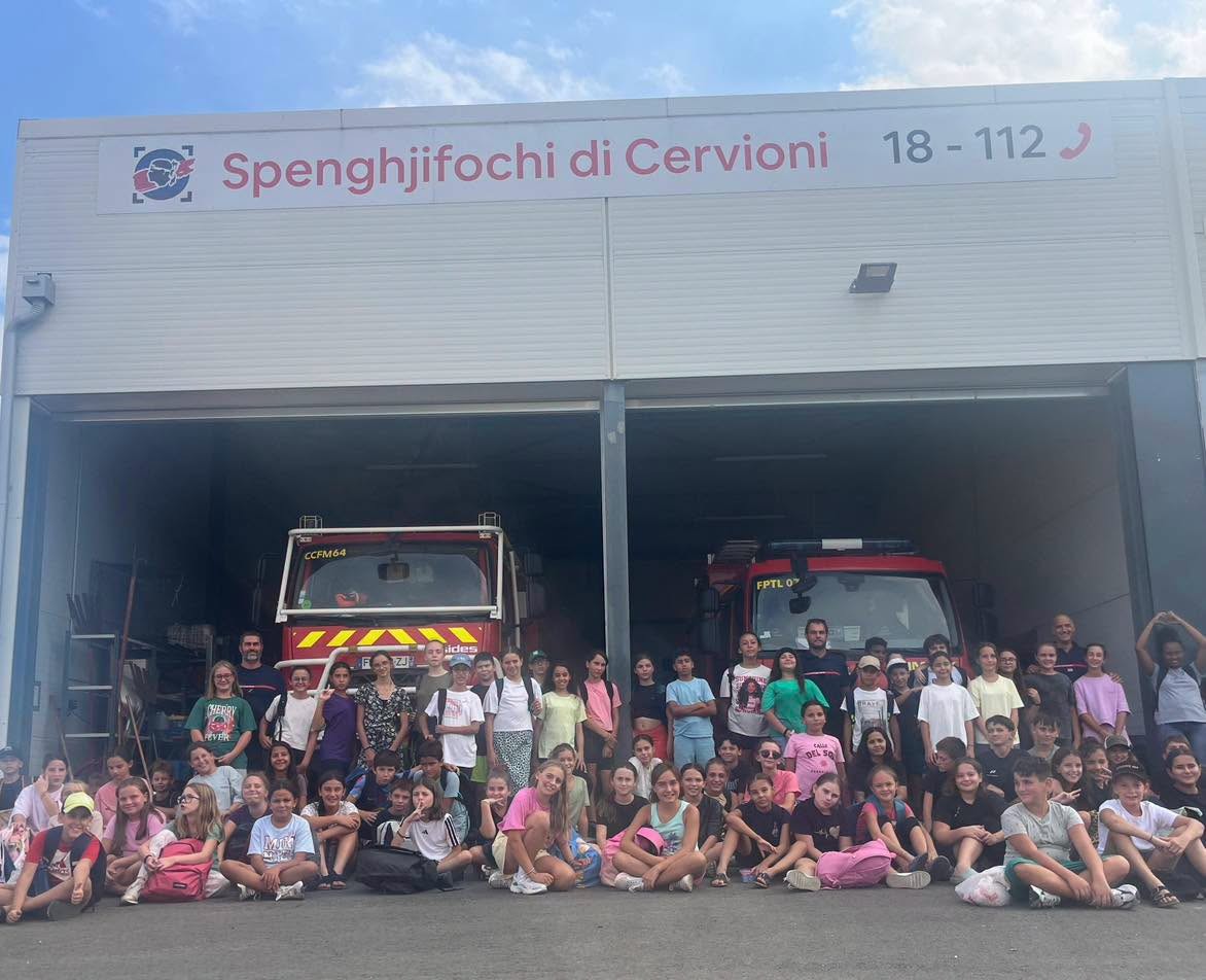Au cœur de l’action : 85 collégiens en immersion chez les pompiers de Cervioni