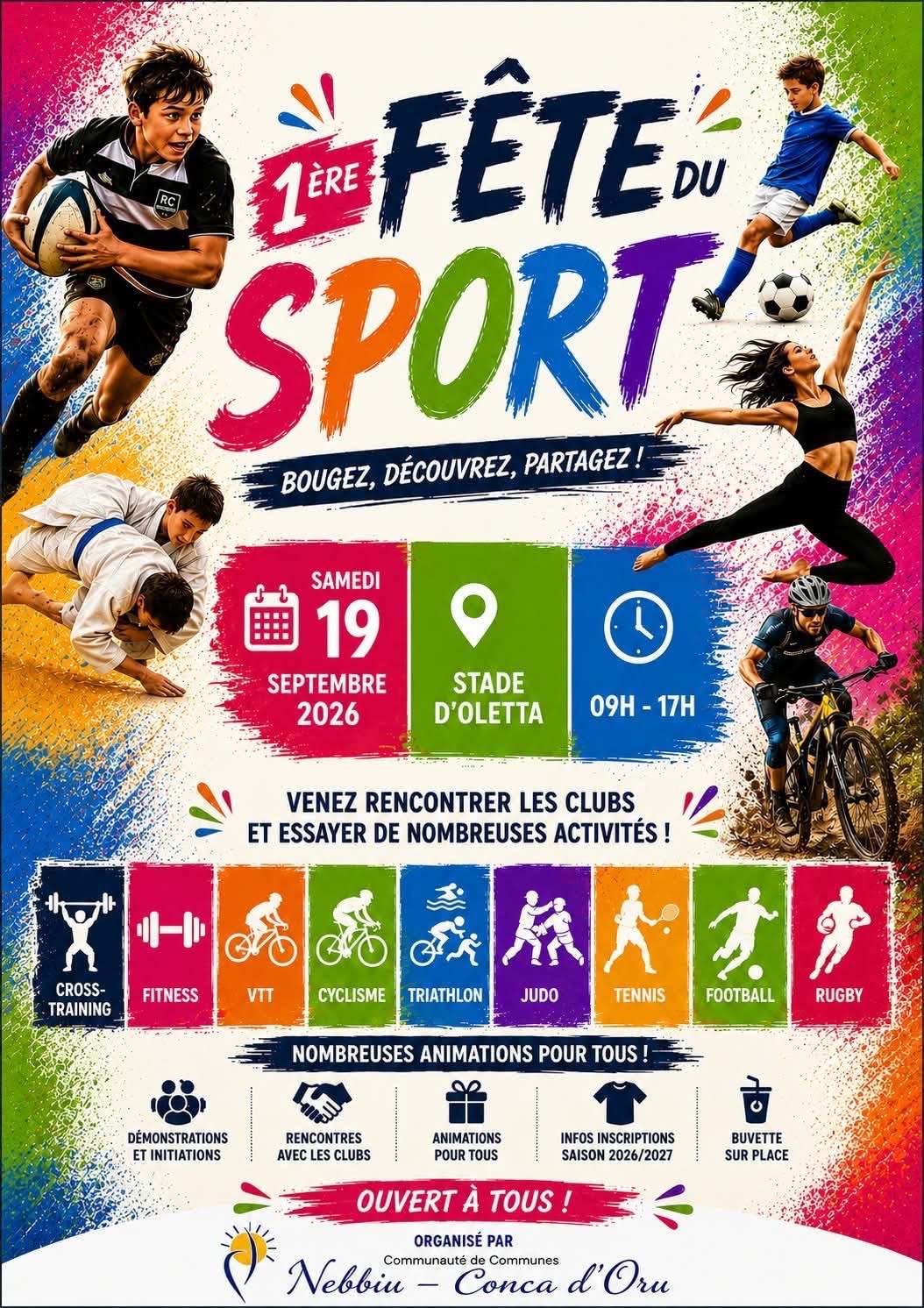 Première édition de la Fête du Sport du Nebbiu-Conca d'Oru : une journée pour bouger et partager à Oletta