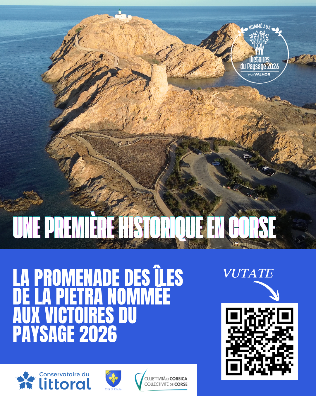 L'Isula : la Promenade de la Pietra en lice pour les Victoires du Paysage 2026, une première historique pour la Corse