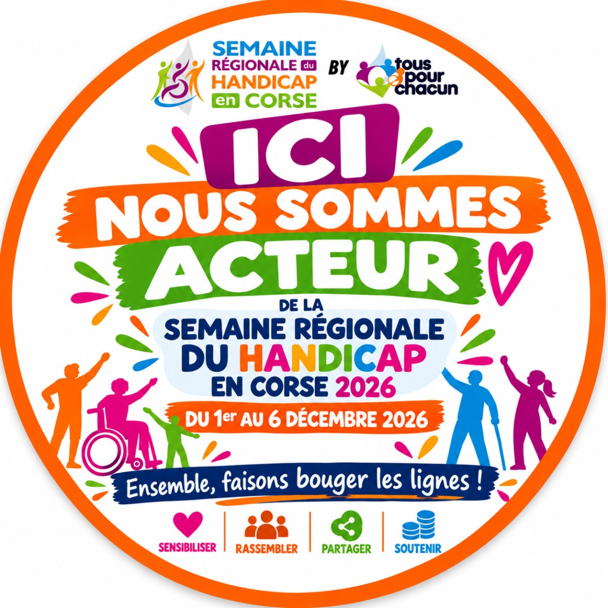 Solidarité : La Corse se pare d'orange pour la Semaine Régionale du Handicap
