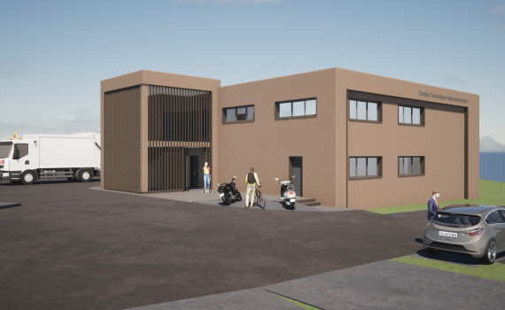 Image 3D du nouveau centre intercommunal de l'Ile-Rousse - Balagne