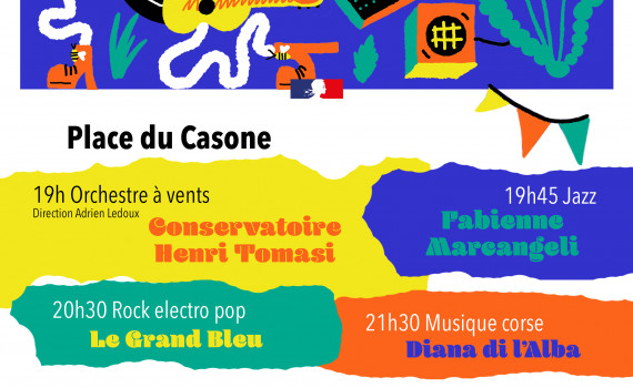 affiche fete musique ajaccio