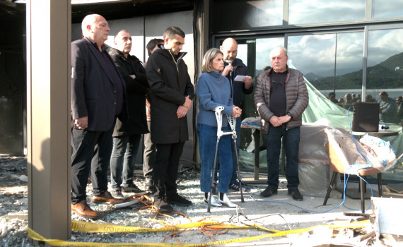 Rassemblement de soutien à la boulangerie Spiga