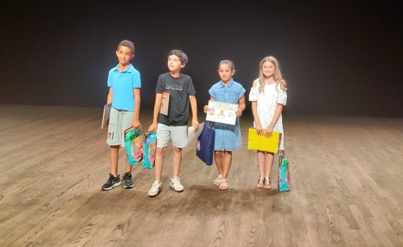 Eliott, Ghjuvan, Basilia et Lisa ont livré une belle performance.