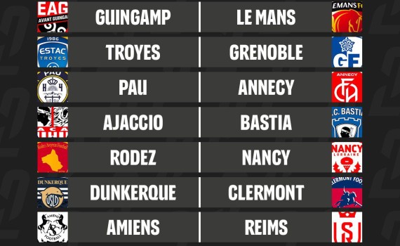 calendrier ligue 2