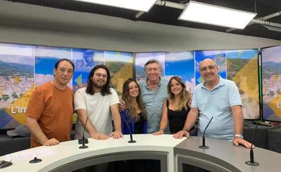 Jacques Legros a rencontré l'équipe de Télé Paese à Munticellu