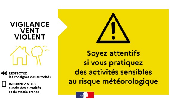 Vigilance jaune vents
