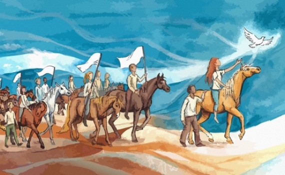 Marche des chevaux