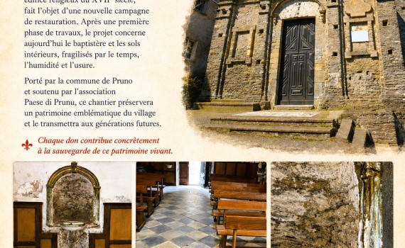 Prunu : un appel aux dons pour sauver l'église de l'Assomption, joyau baroque de la Castagniccia