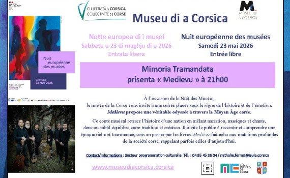 Corti : Une odyssée médiévale pour la Nuit européenne des musées au Musée de la Corse
