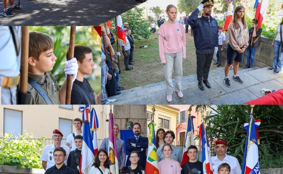 Aiacciu : La relève patriotique assurée avec la première Académie des jeunes porte-drapeaux