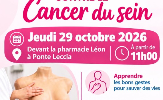 Santé : U Ponte à a Leccia se mobilise pour la prévention du cancer du sein