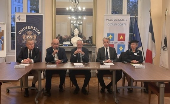 photo Dialogue franco-allemand signature mairie de corte