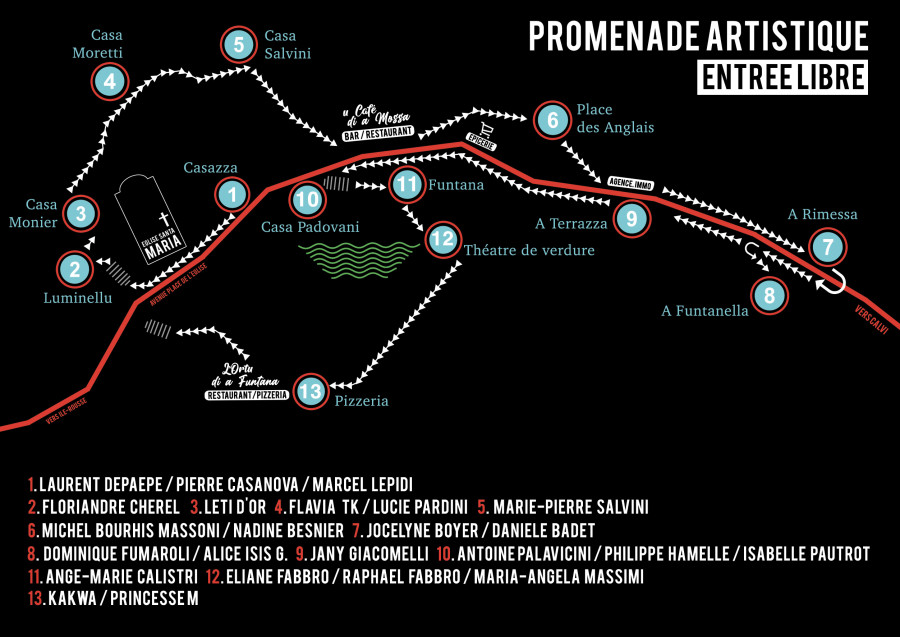 parcours itinérances lumio
