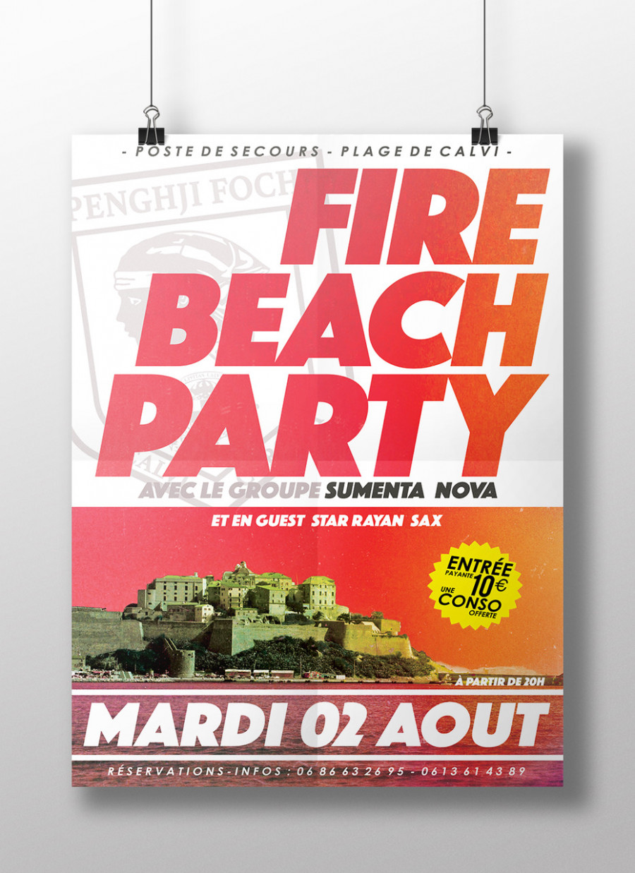 fire beach party