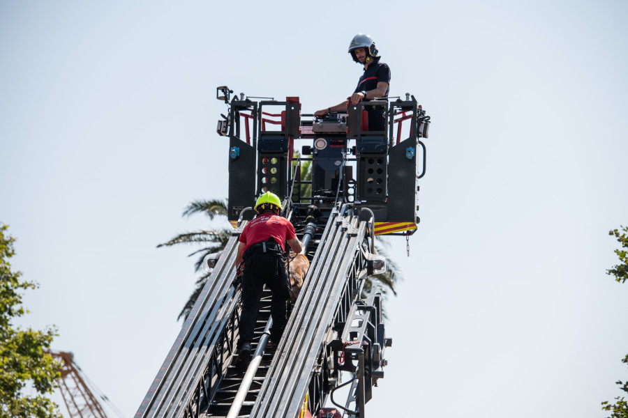 Démonstration des pompiers du SIS 2B