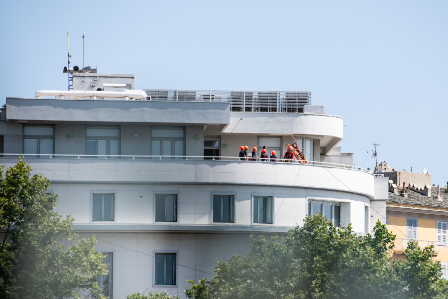 Démonstration des pompiers du SIS 2B