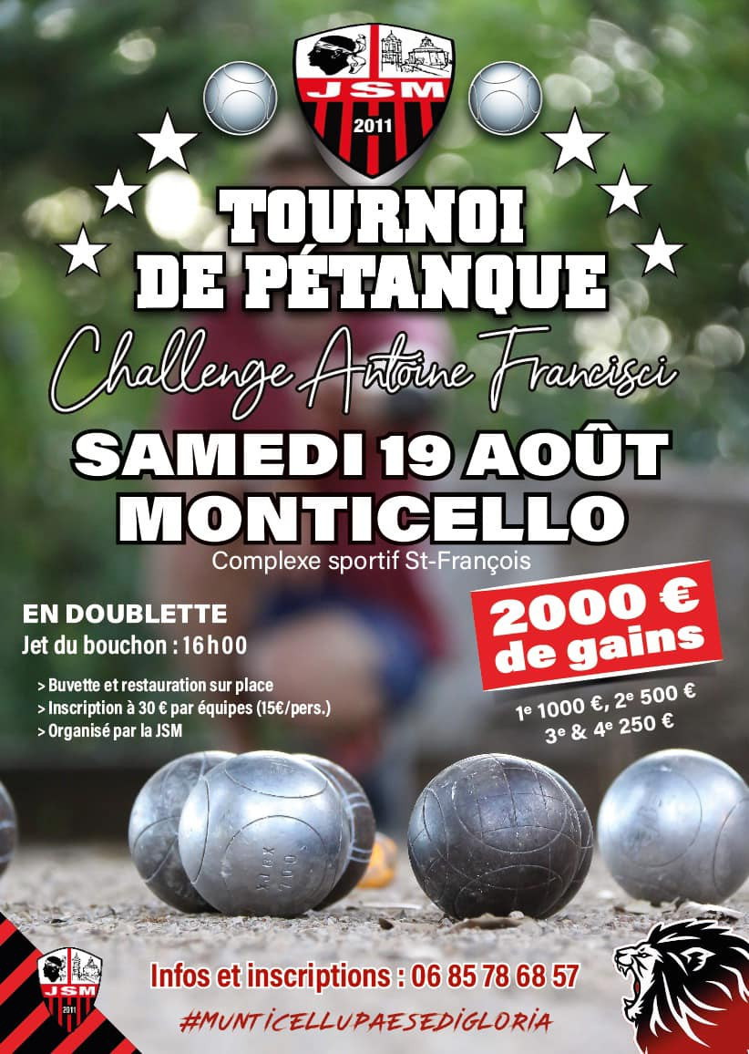 affiche concours boules