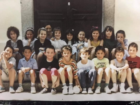 La classe de CP de Jean Simi en 1989
