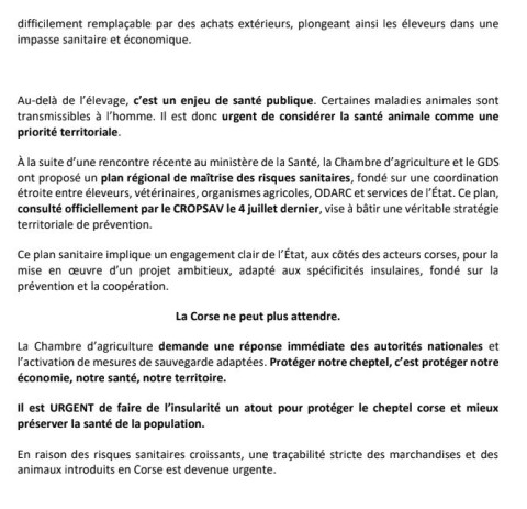 comuniqué presse 